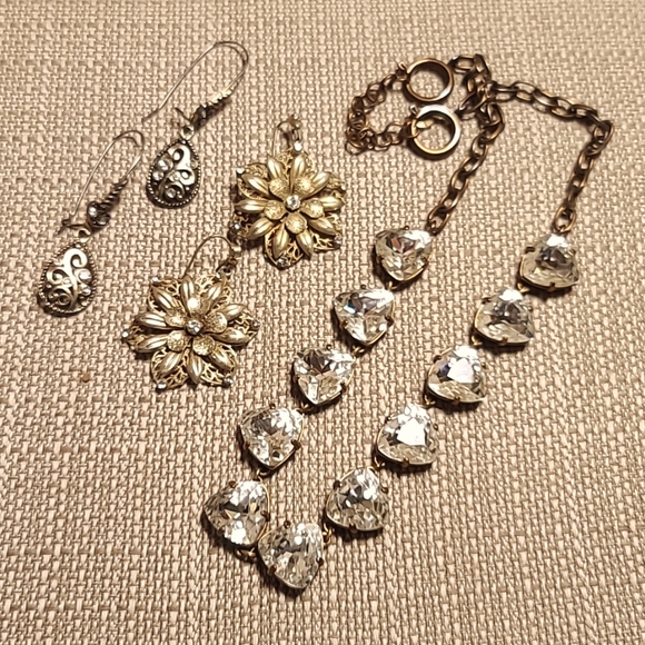 Bling! 16-Item J.Crew, Baublebar, Stella & Dot-Rhinestone & Pearl Jewelry Bundle - Picture 13 of 16